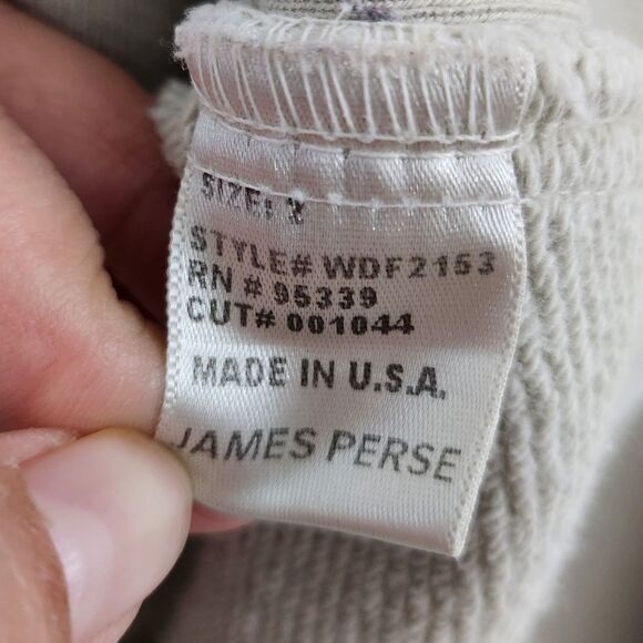 James Perse Jacket Womens 2 Medium Gray Double Breasted Knit Blazer Pockets Coat - Picture 6 of 11